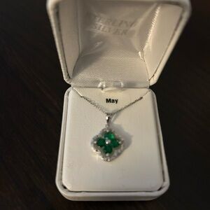 Brand New May Birthstone Necklace